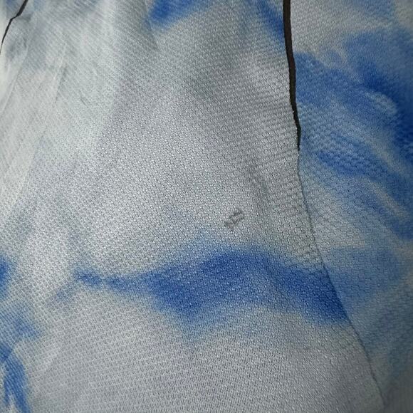 Lululemon Men's Fast and Free SS Spray Running Shirt Blue Tie Size S EUC - Picture 4 of 7